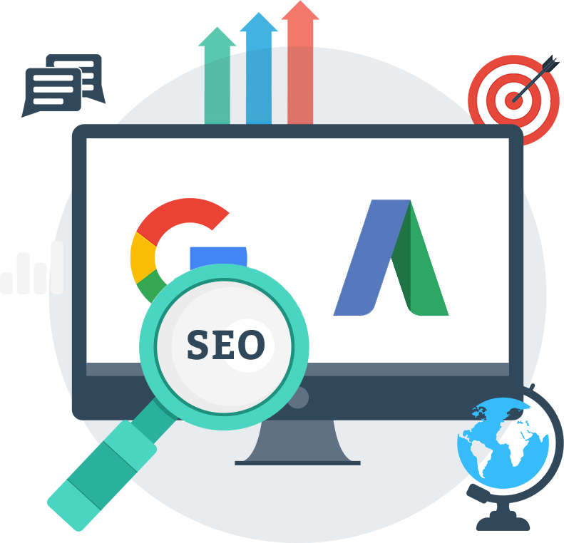 Google Ads Service Illustration